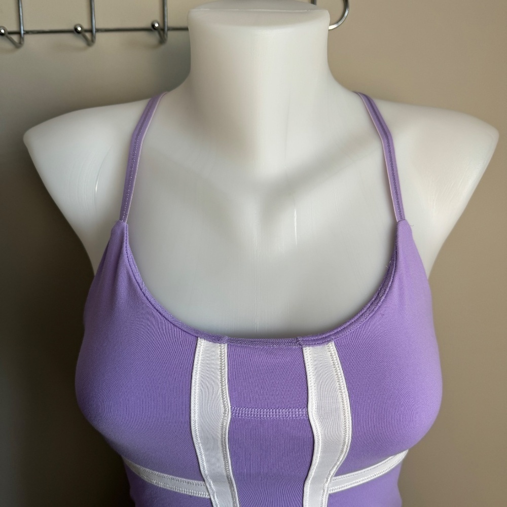 Lululemon Women's Purple Dance Strap Open Back Activewear Tank‎ Top Size 6 - Picture 6 of 12